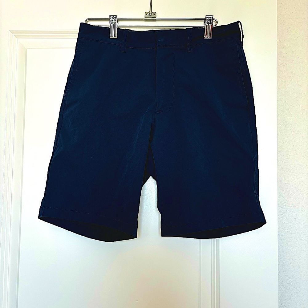 J Crew Factory 9” Tech Shorts Blue Men’s size 28